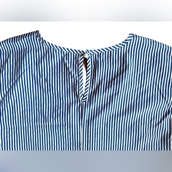 Espresso Striped Short Sleeve Dress Size M​​​​​​​ - Picture 6 of 7